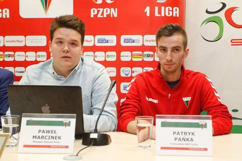 Football. GKS Tychy. Press Conference. 16.02.2017