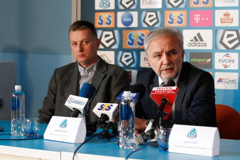 Football. Ruch Chorzow. Press Conference. 02.03.2017