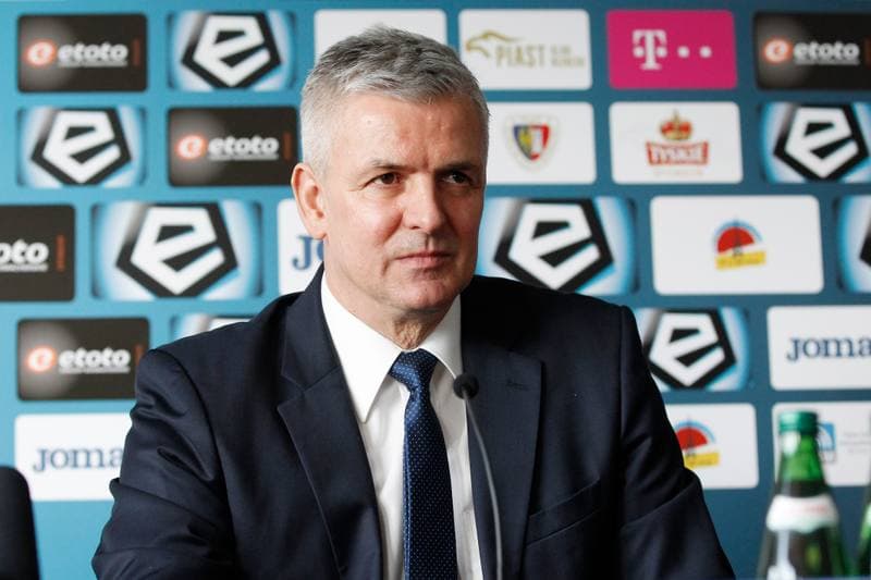 Football. Piast Gliwice. Press Conference. 02.03.2017