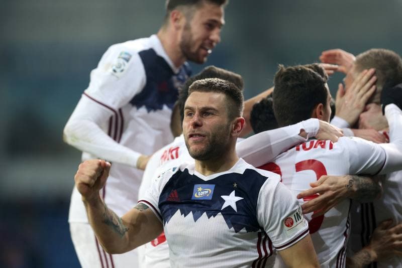 Football. Lotto Ekstraklasa. Piast Gliwice - Wisla Krakow. 04.03.2017