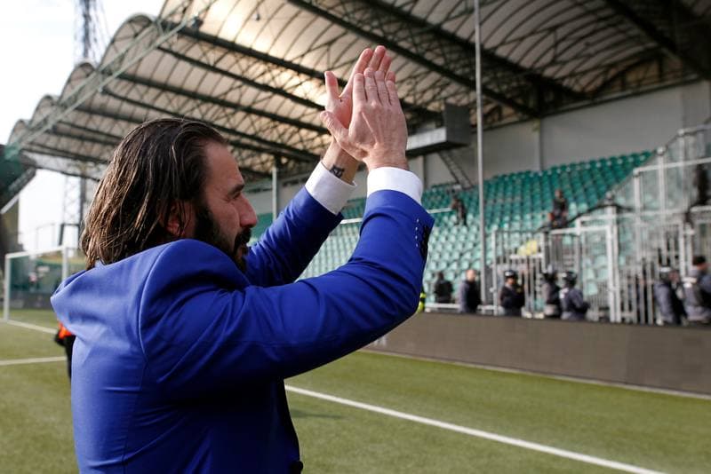 Football. Fortuna Liga. MSK Zilina - Slovan Bratislava. 14.04.2019