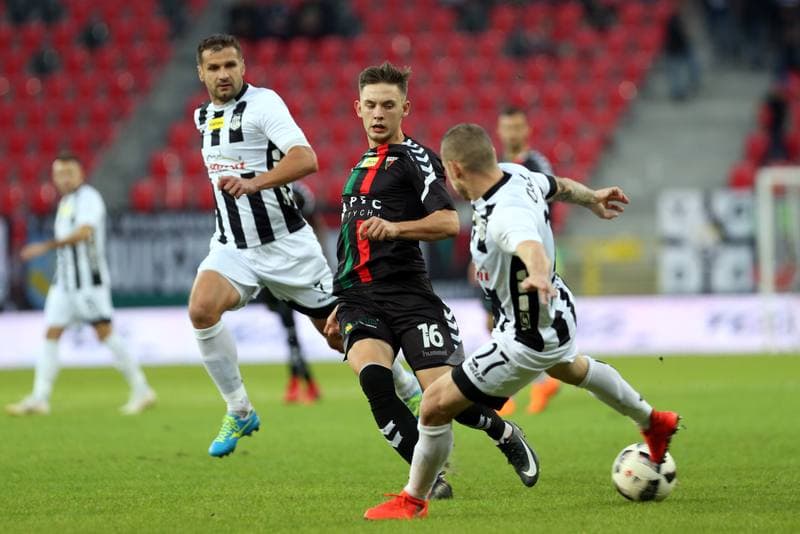 Football. Fortuna I Liga. GKS Tychy - Sandecja Nowy Sacz. 06.10.2018