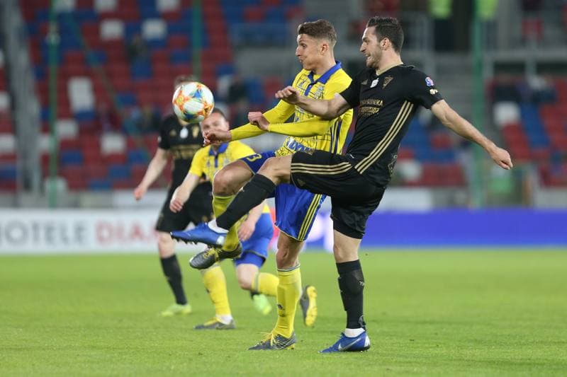 Football. Lotto Ekstraklasa. Gornik Zabrze - Arka Gdynia. 22.04.2019