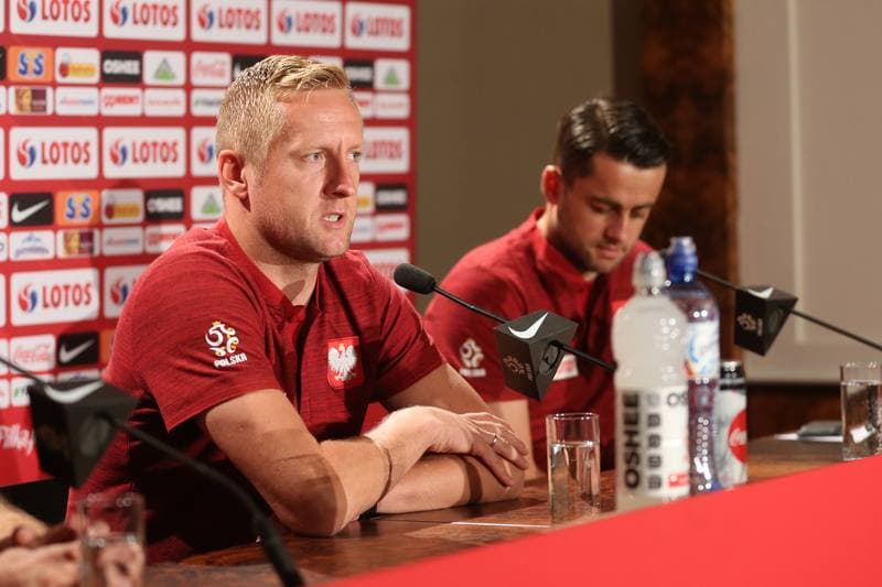Football. Poland national team. Training. 09.10.2018