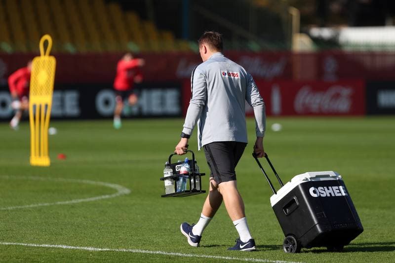 Football. Poland national team. Training. 12.10.2018