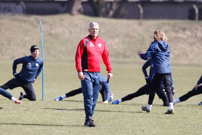 Football. Piast Gliwice. Training. 08.03.2017