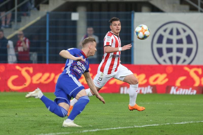 Football. Lotto Ekstraklasa. Piast Gliwice - Cracovia Krakow. 26.04.2019
