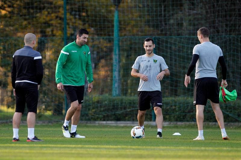 Football. GKS Katowice. Training. 15.10.2018