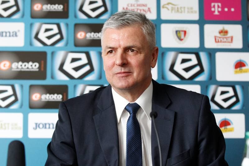 Football. Piast Gliwice. Press Conference. 02.03.2017