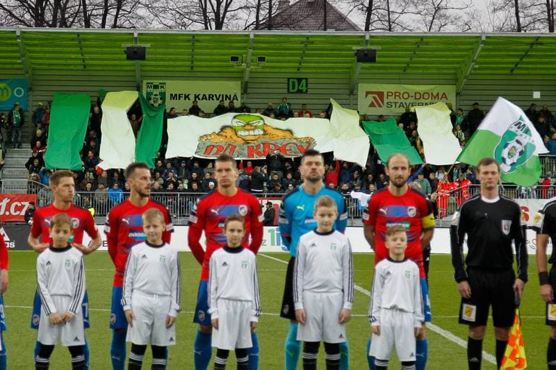 Football. ePojisteni.cz 1 liga. MFK Karvina - Viktoria Plzen. 19.03.2017