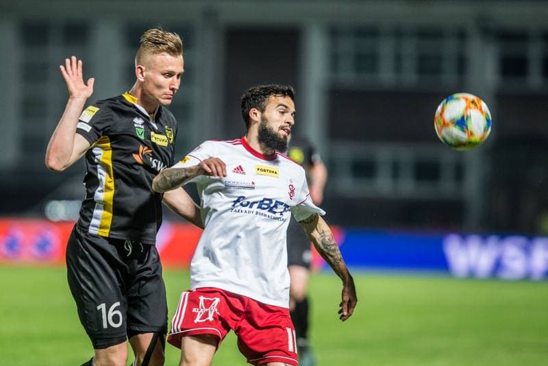 Football. Fortuna I Liga. GKS 1962 Jastrzebie - LKS Lodz. 04.05.2019