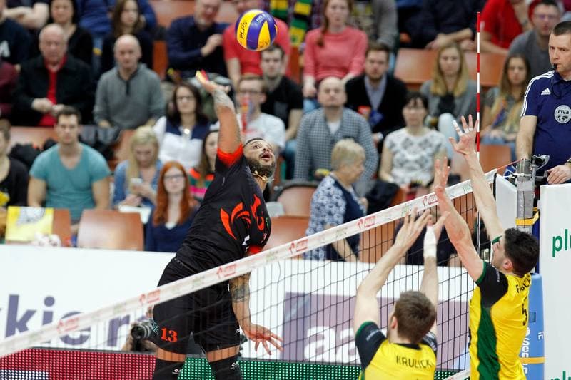Volleyball. PlusLiga. GKS Katowice - Jastrzebski Wegiel. 28.03.2017