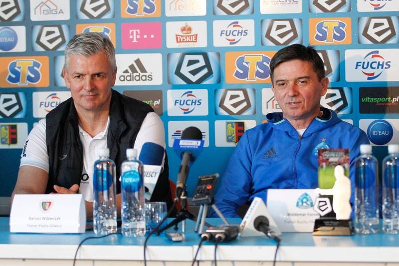 Football. Ruch Chorzow. Press Conference. 31.03.2017
