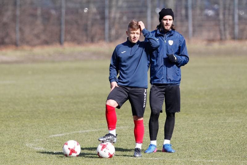 Football. Piast Gliwice. Training. 08.03.2017