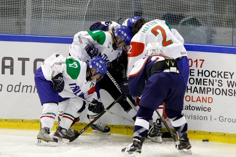 Ice Hockey. Women's World Championship. Slovakia - Italy. 09.04.2017