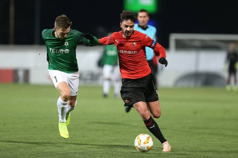 Football. UEFA Europa League. FK Jablonec - Stade Rennais FC. 29.11.2018
