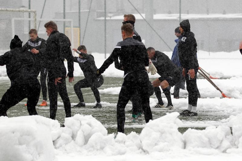 Football. GKS Katowice. Training. 14.01.2019