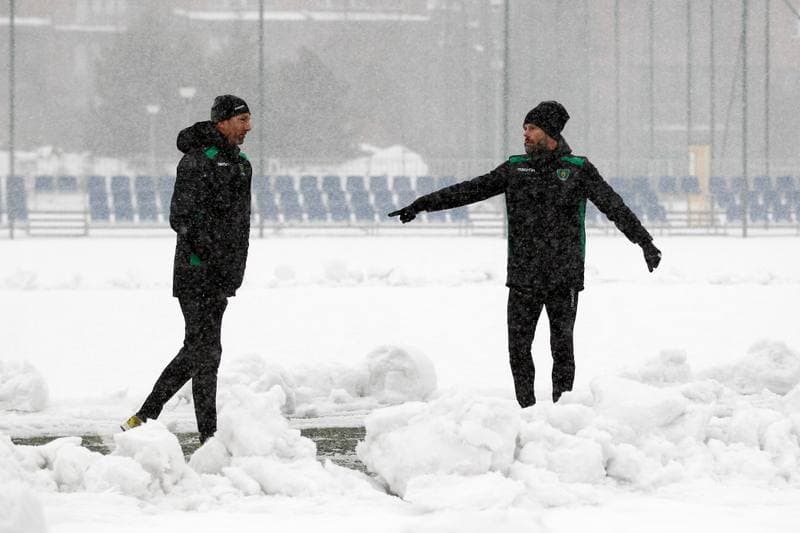 Football. GKS Katowice. Training. 14.01.2019