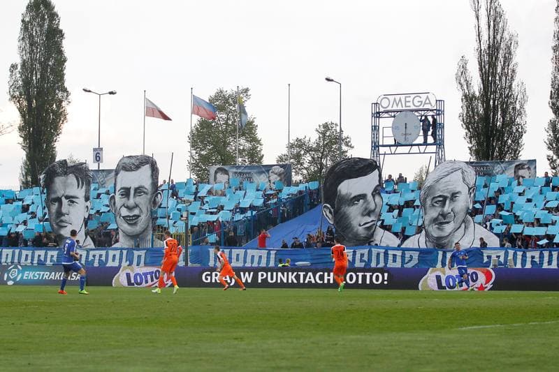 Football. Lotto Ekstraklasa. Ruch Chorzow - Zaglebie Lubin. 05.05.2017