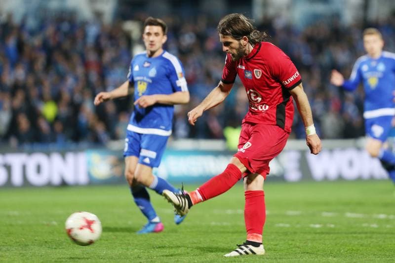 Football. Lotto Ekstraklasa. Ruch Chorzow - Piast Gliwice. 03.04.2017
