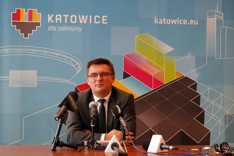 Football. GKS Katowice. Press Conference. 06.04.2017
