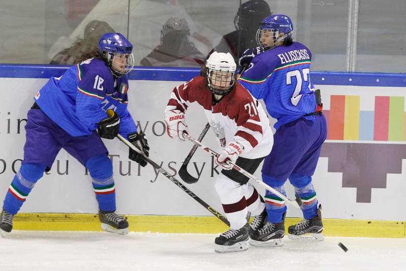Ice Hockey. Women's World Championship. Italy - Latvia. 08.04.2017