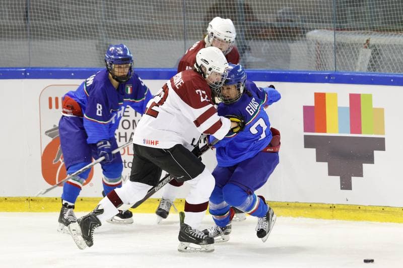 Ice Hockey. Women's World Championship. Italy - Latvia. 08.04.2017