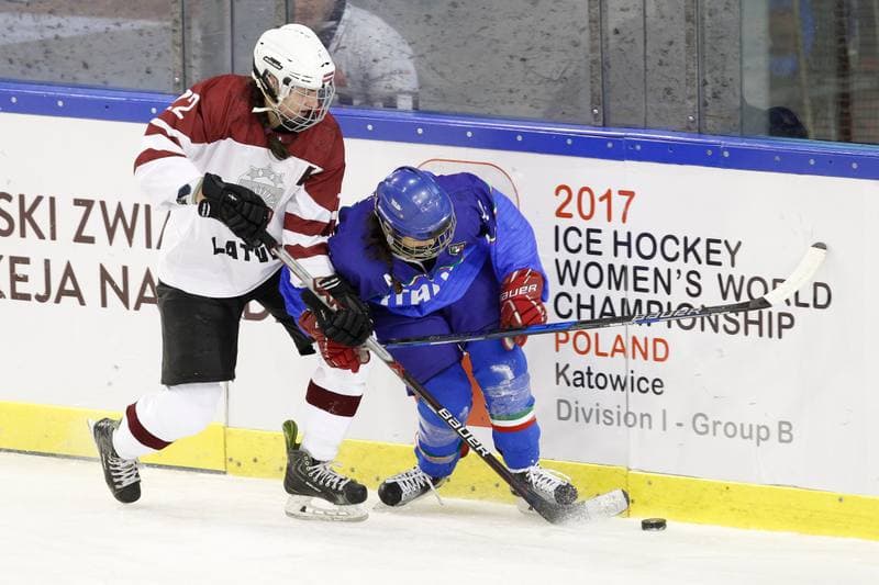 Ice Hockey. Women's World Championship. Italy - Latvia. 08.04.2017