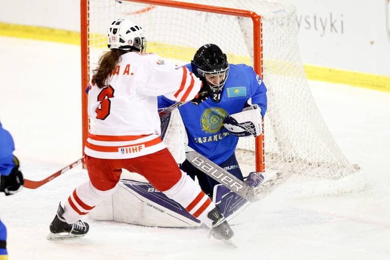 Ice Hockey. Women's World Championship. Kazakhstan - Poland. 09.04.2017