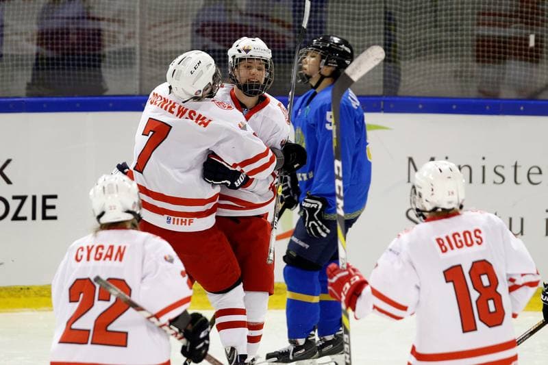 Ice Hockey. Women's World Championship. Kazakhstan - Poland. 09.04.2017