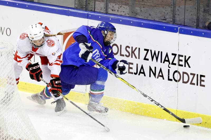 Ice Hockey. Women's World Championship. Poland - Italy. 11.04.2017