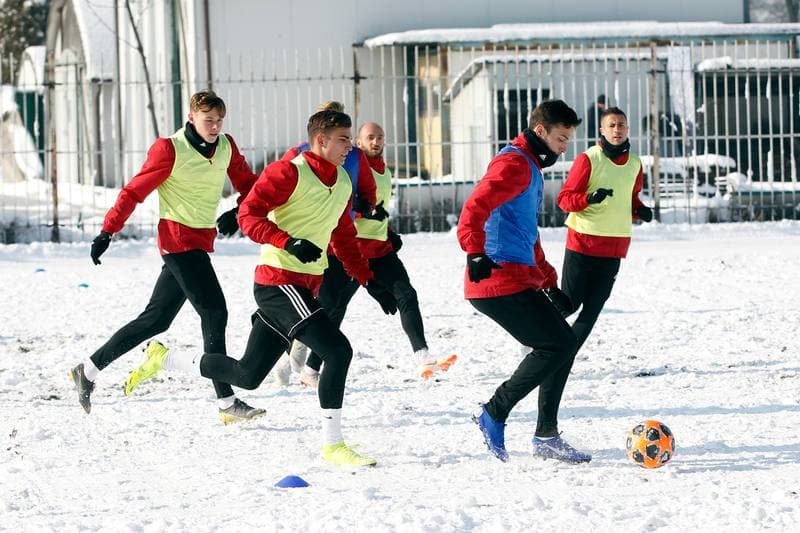 Football. Gornik Zabrze. Training. 05.02.2019