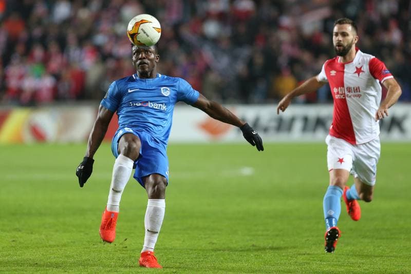 Football. UEFA Europa League. Slavia Prague - KRC Genk. 14.02.2019