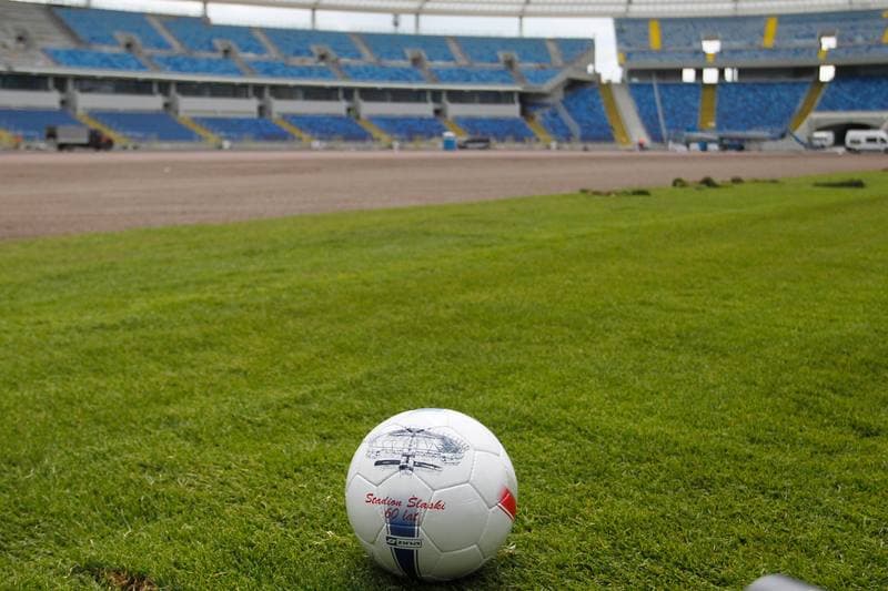 Football. Stadion Slaski. Press Conference. 13.06.2017