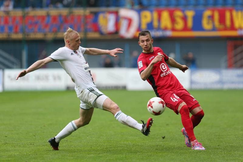 Football. Lotto Ekstraklasa. Piast Gliwice - Slask Wroclaw. 06.05.2017