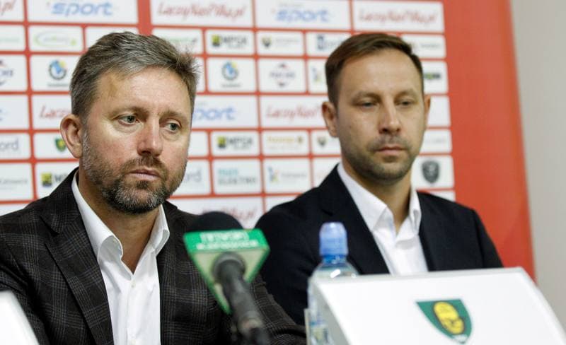 Football. GKS Katowice. Press Conference. 28.09.2015