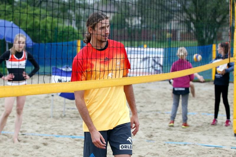 Beach Volleyball. Mariusz Prudel. Training. 06.05.2017