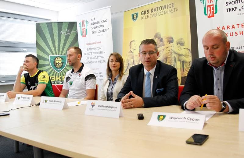 Football. GKS Katowice. Press Conference. 01.10.2015