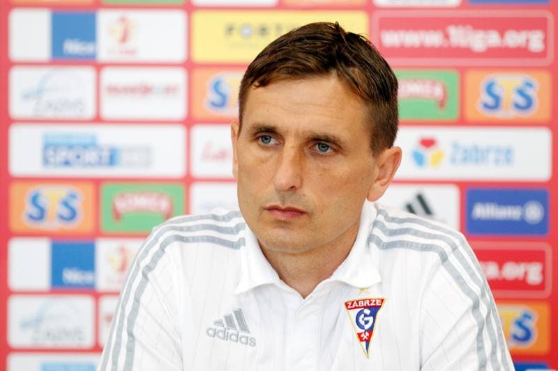 Football. Gornik Zabrze. Press Conference. 15.05.2017