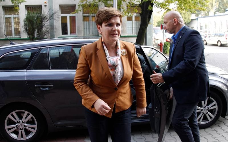 Beata Szydlo. Main Mining Institute. Press Conference. 05.10.2015