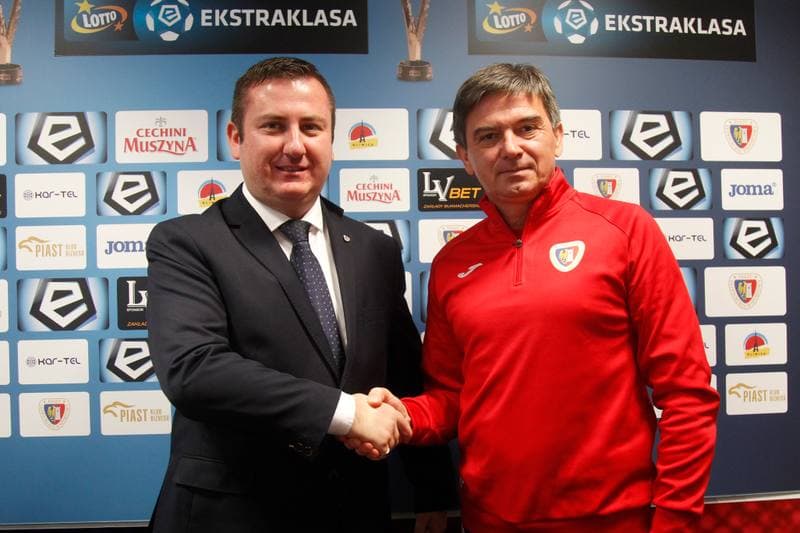 Football. Piast Gliwice. Press Conference. 20.09.2017