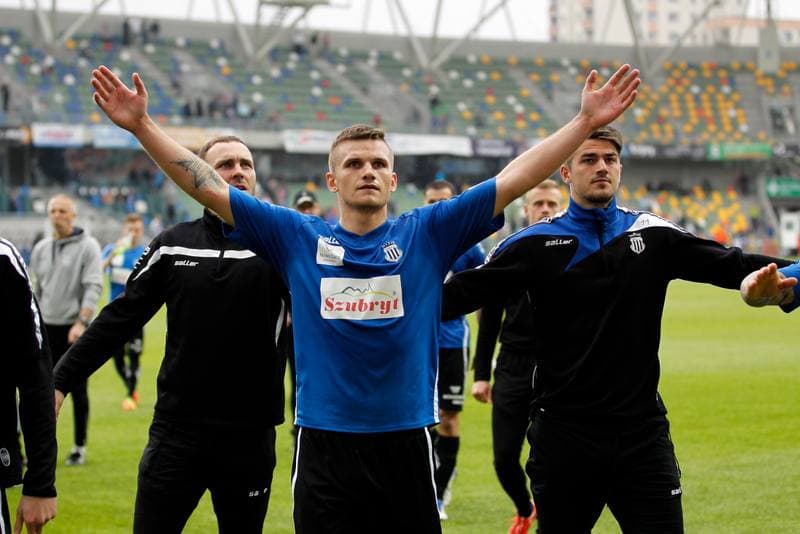 Football. Nice I Liga. Podbeskidzie Bielsko-Biala - Sandecja Nowy Sacz. 20.05.2017
