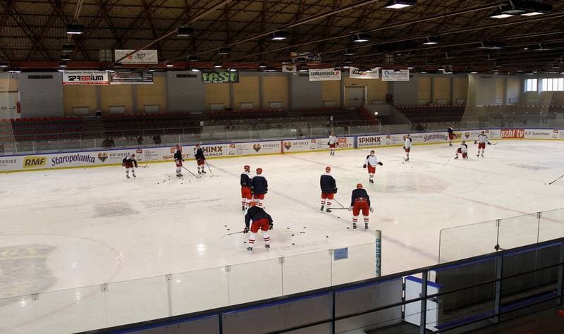 Ice Hockey. Poland national team. Training. 04.11.2015