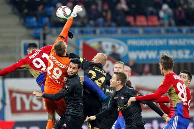 Football. PKO BP Ekstraklasa. Piast Gliwice - Cracovia Krakow. 05.12.2015
