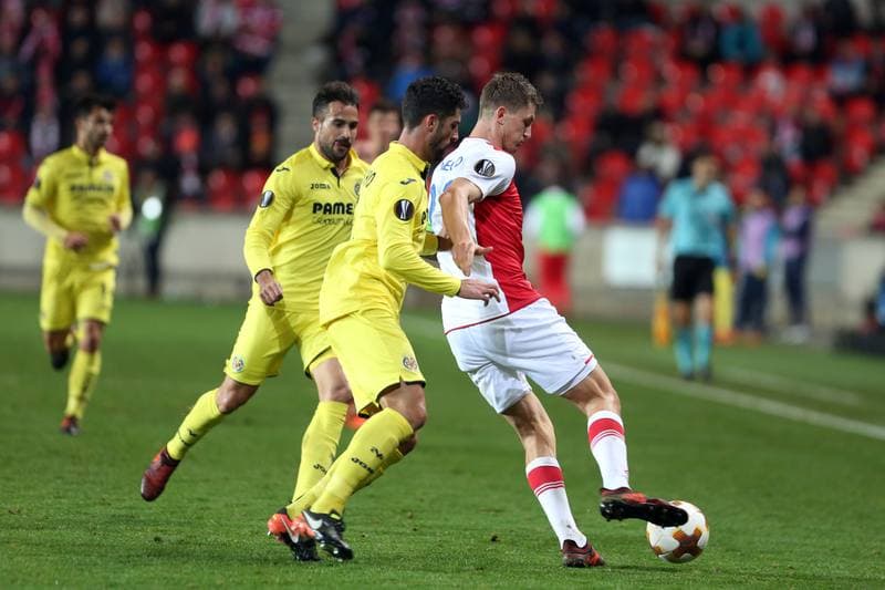 Football. UEFA Europa League. Slavia Prague - Villarreal CF. 02.11.2017
