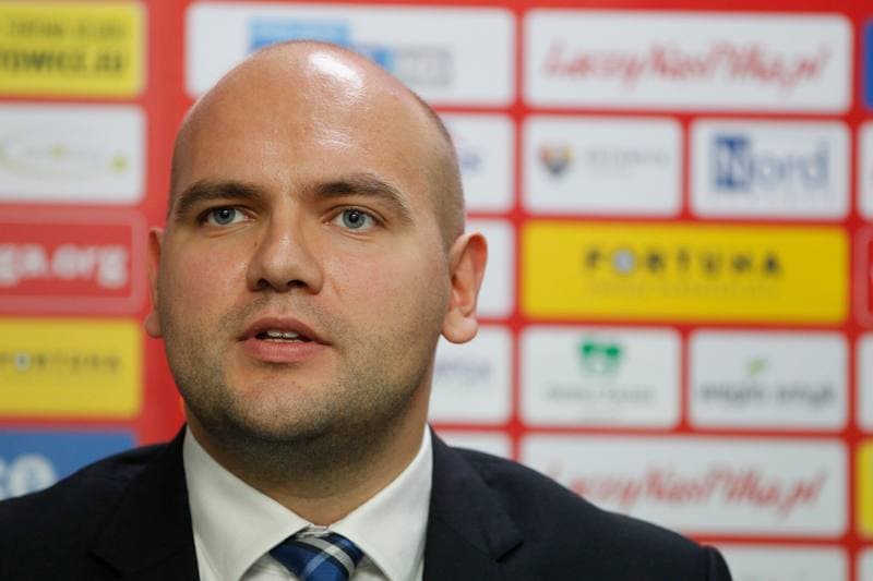 Football. GKS Katowice. Press Conference. 03.11.2017