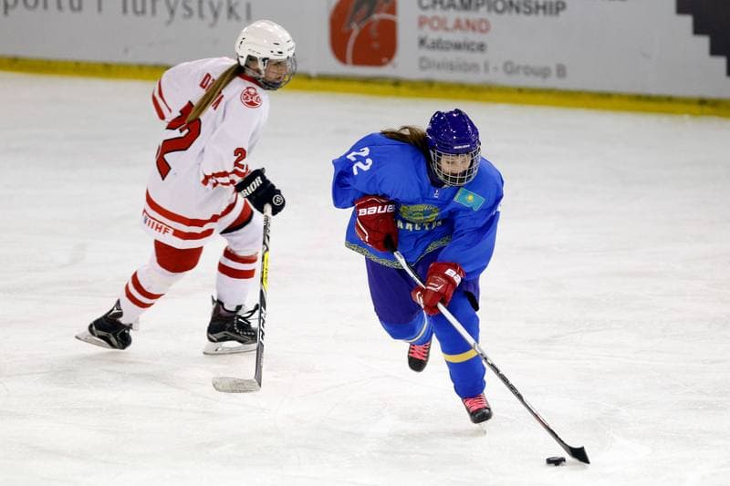Ice Hockey. U18 Women's World Championship. Kazakhstan - Poland. 09.01.2017