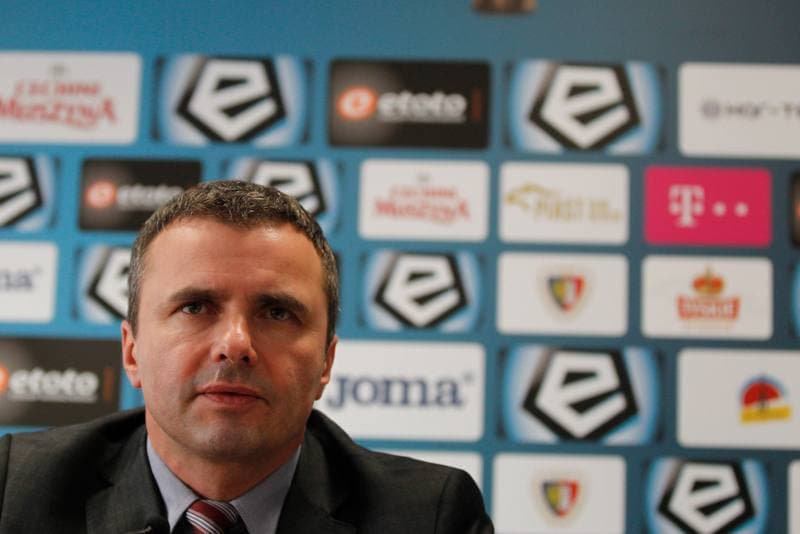 Football. Piast Gliwice. Press Conference. 10.02.2017