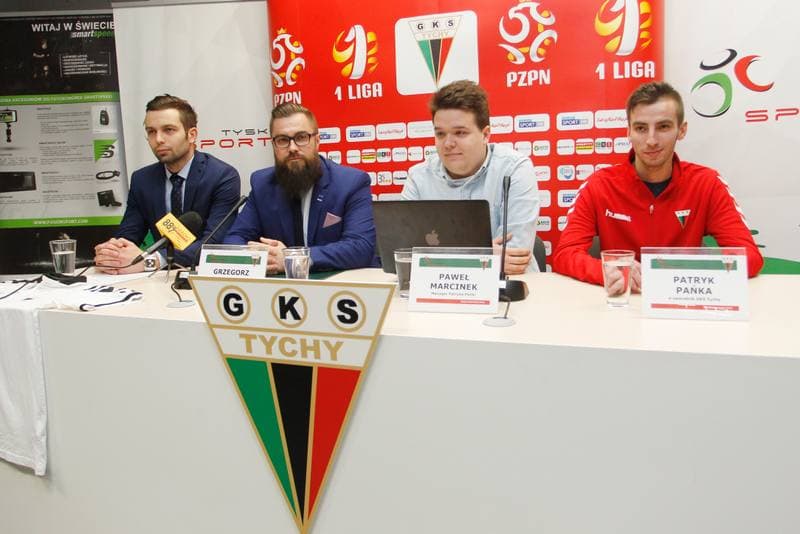 Football. GKS Tychy. Press Conference. 16.02.2017