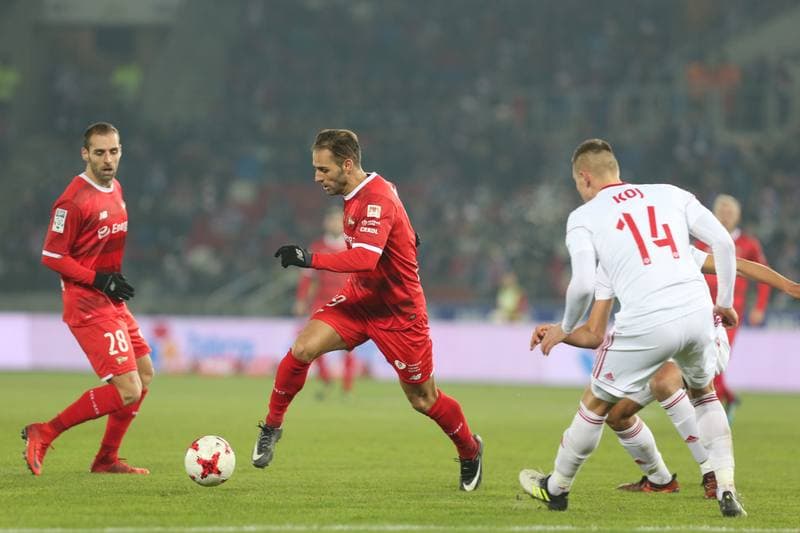 Football. Lotto Ekstraklasa. Gornik Zabrze - Lechia Gdansk. 08.12.2017